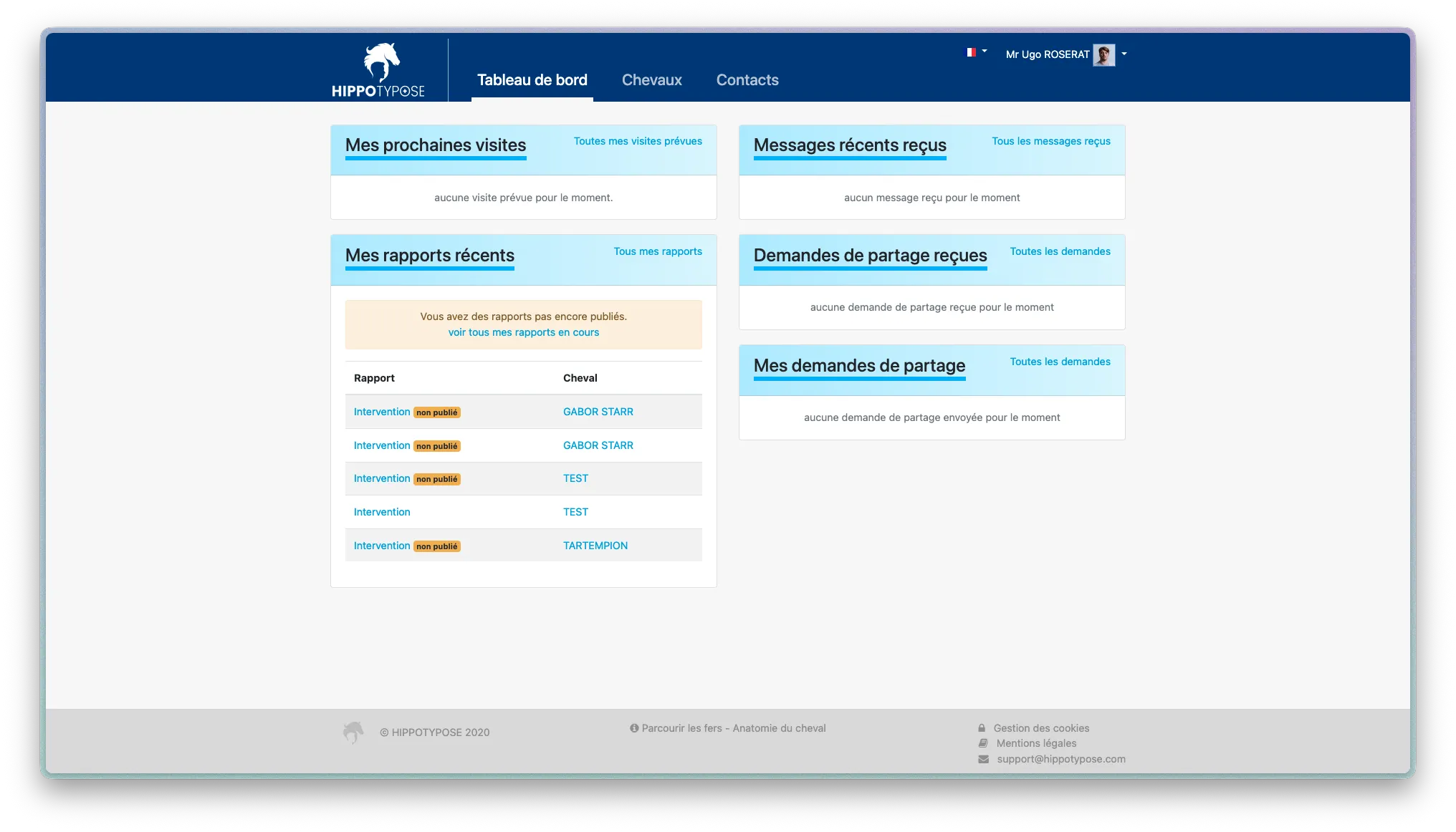 HIPPOTYPOSE dashboard